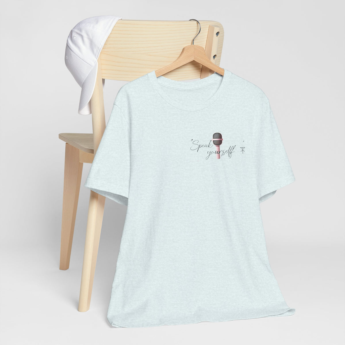 Microphone Graphic Tee — "Speak Your Truth" Short Sleeve T-Shirt