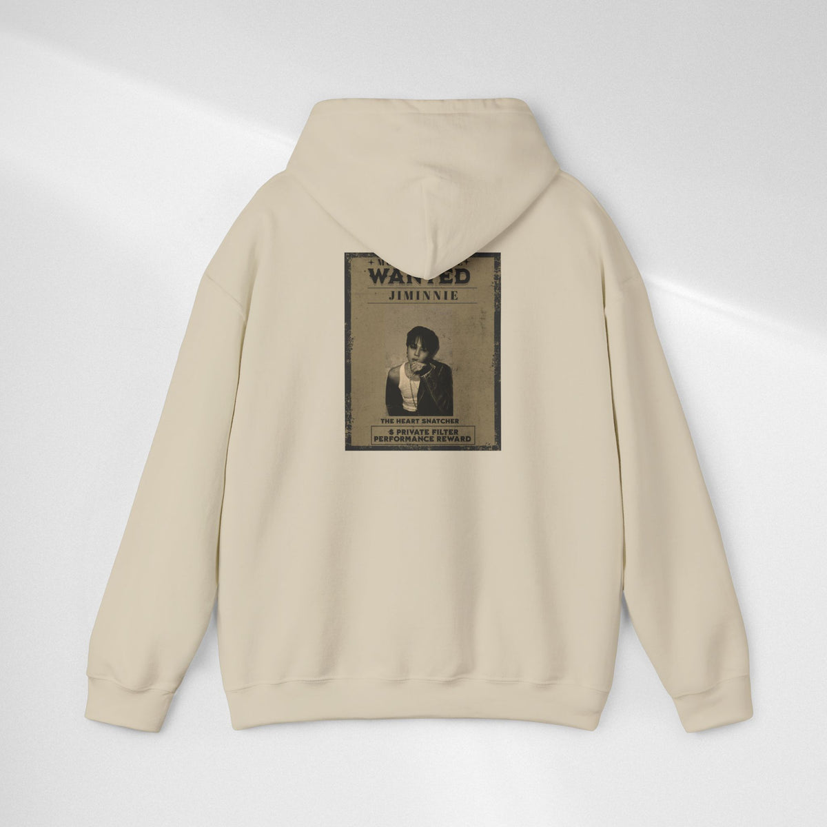 Jimmie Hoodie — "WANTED: Amnesie" Vintage Poster Graphic Hoodie