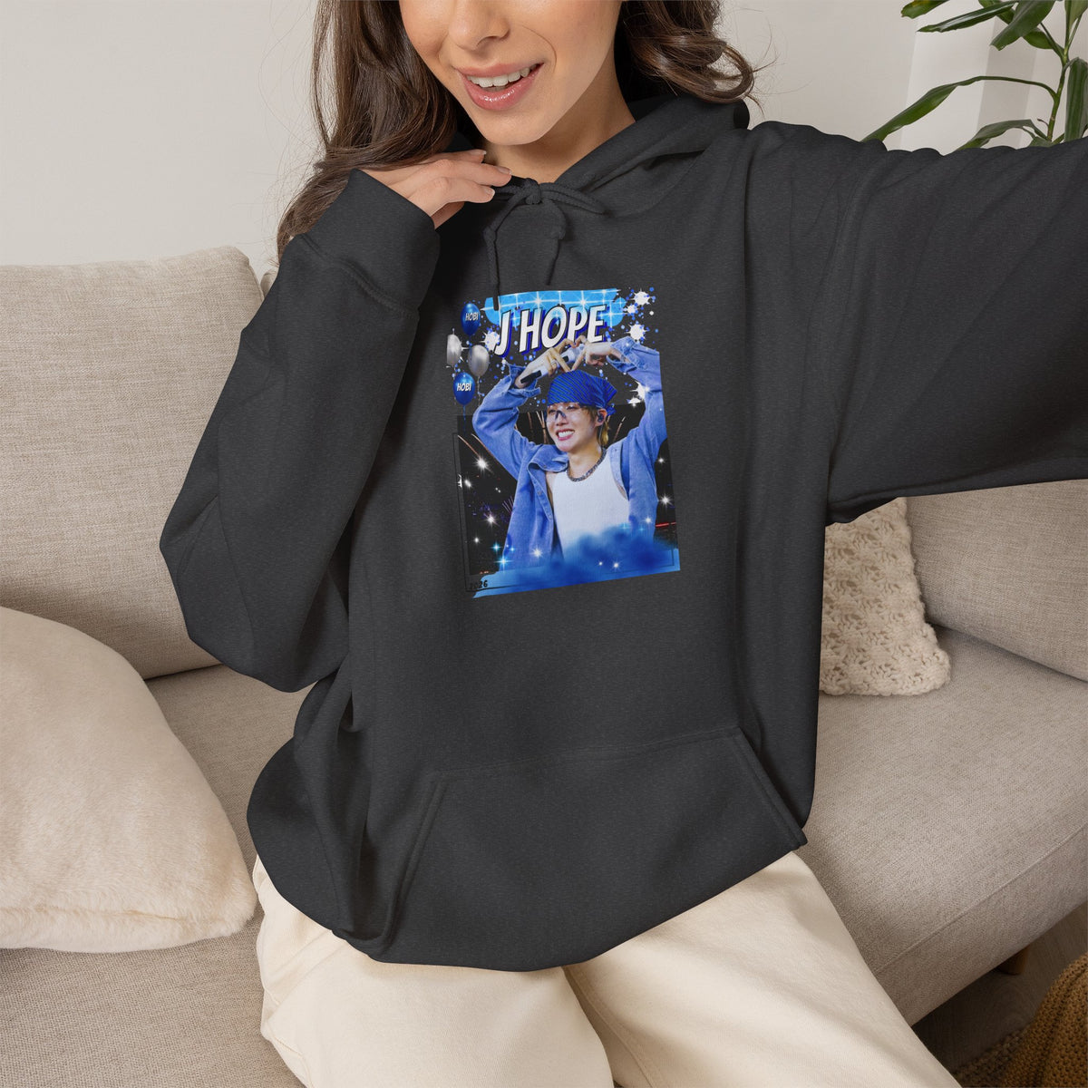 J-Hope 94 Blue Graphic Hoodie
