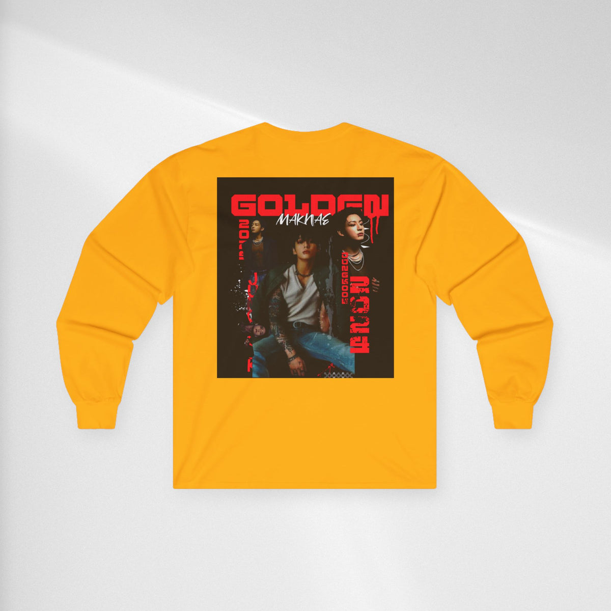 JK Golden Era Long Sleeve Tee — Retro Duo Portrait Graphic