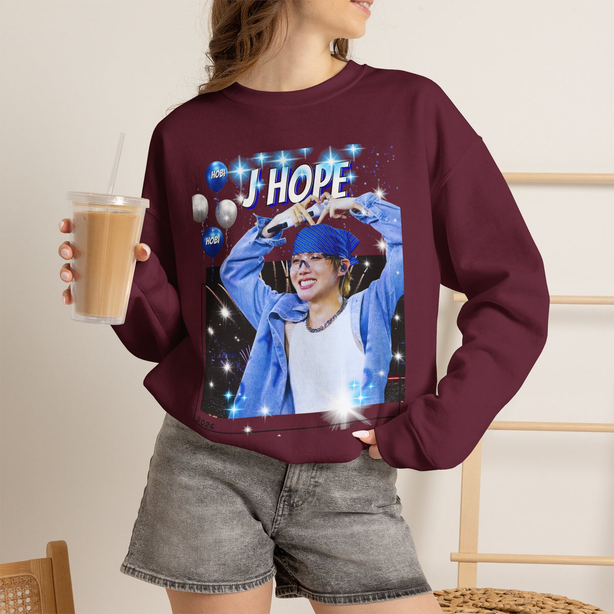 J-Hope 94 Photo Crewneck Sweatshirt — K-Pop BTS Fan Pullover