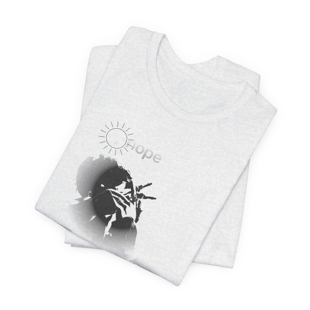 J HOPE T-Shirt — Grunge Black & White Band Photo Tee (Hope)