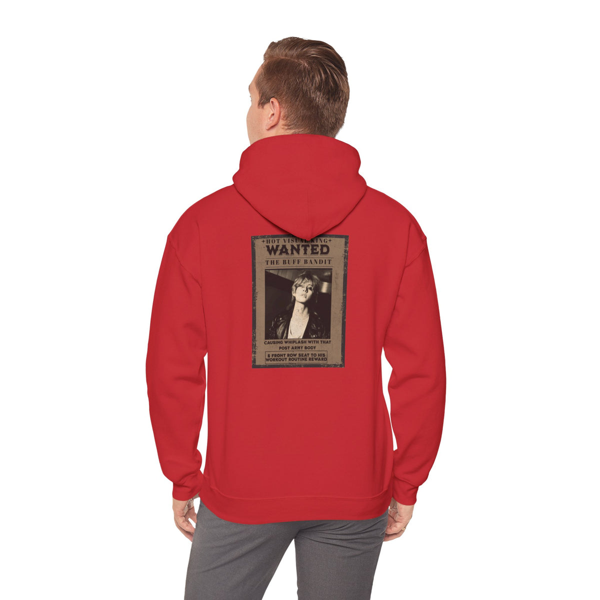 Vintage 'WANTED' Poster Hoodie — Retro V Design