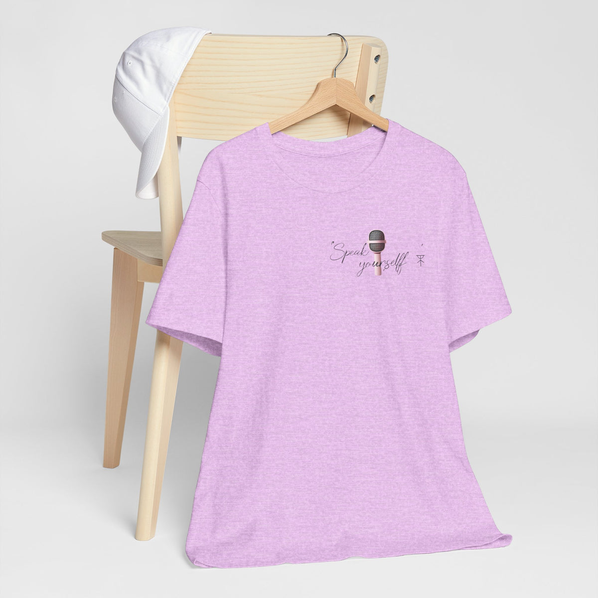 Microphone Graphic Tee — "Speak Your Truth" Short Sleeve T-Shirt