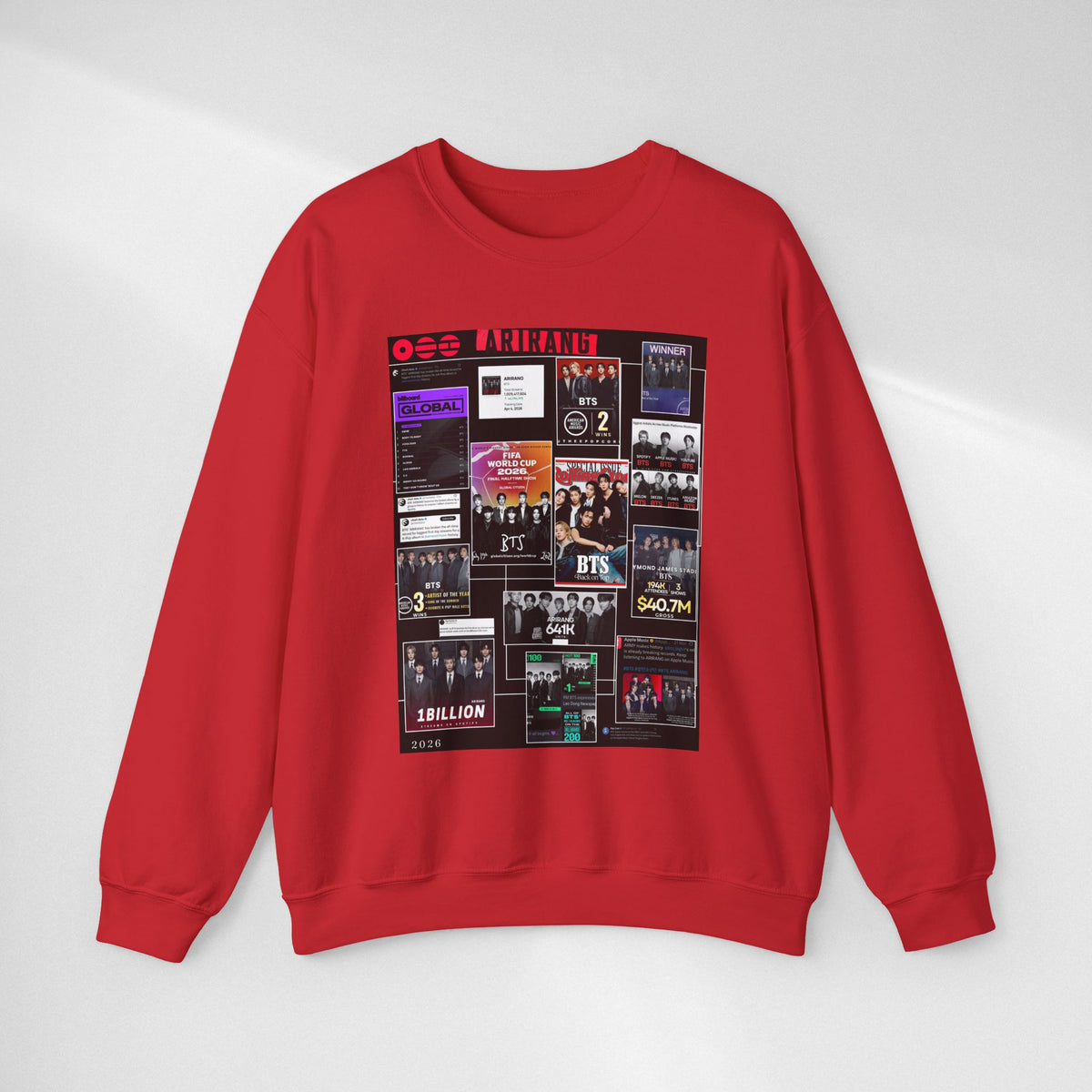 Collage Graphic Sweatshirt — BTS Moments Photo Montage Crewneck