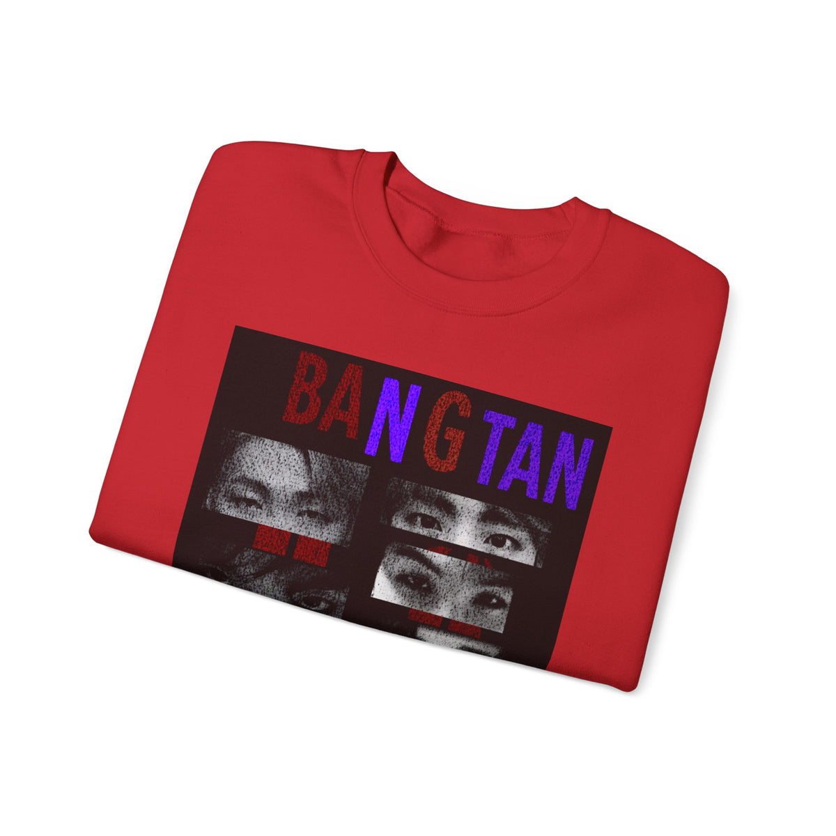 Bangtan Eyes Graphic Sweatshirt — K-Pop Fan Crewneck ("BANGTAN 07 FOREVER")