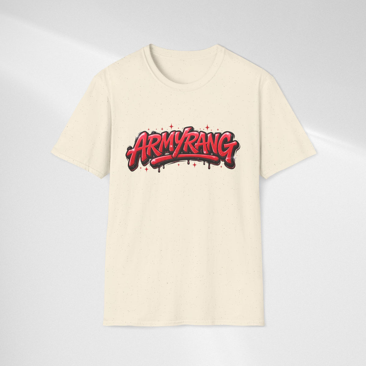 ArmyRang Graphic T-Shirt — Red Graffiti Streetwear Tee