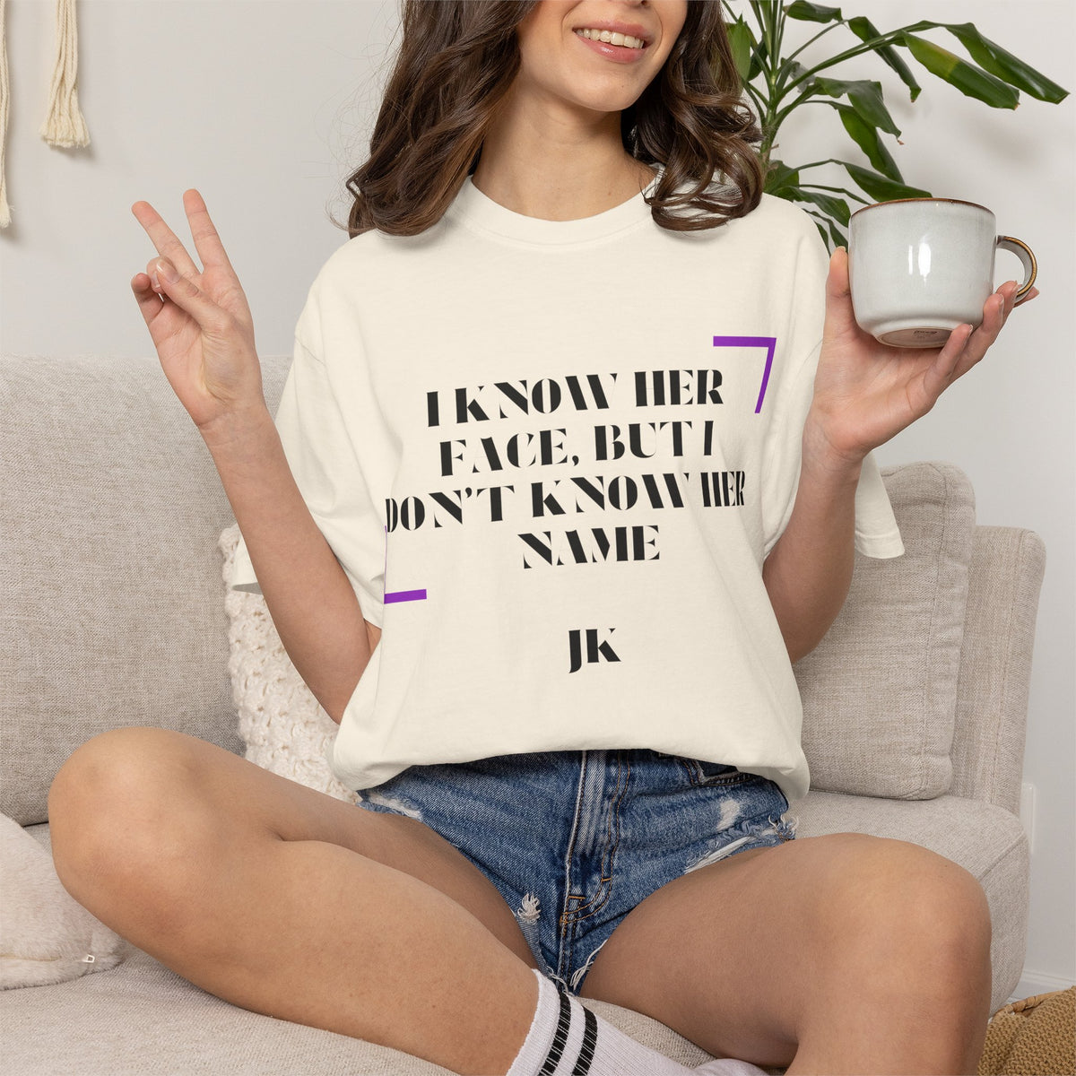 T-Shirt — “I Know Her Face, But I Don’t Know Her Name” Graphic Tee