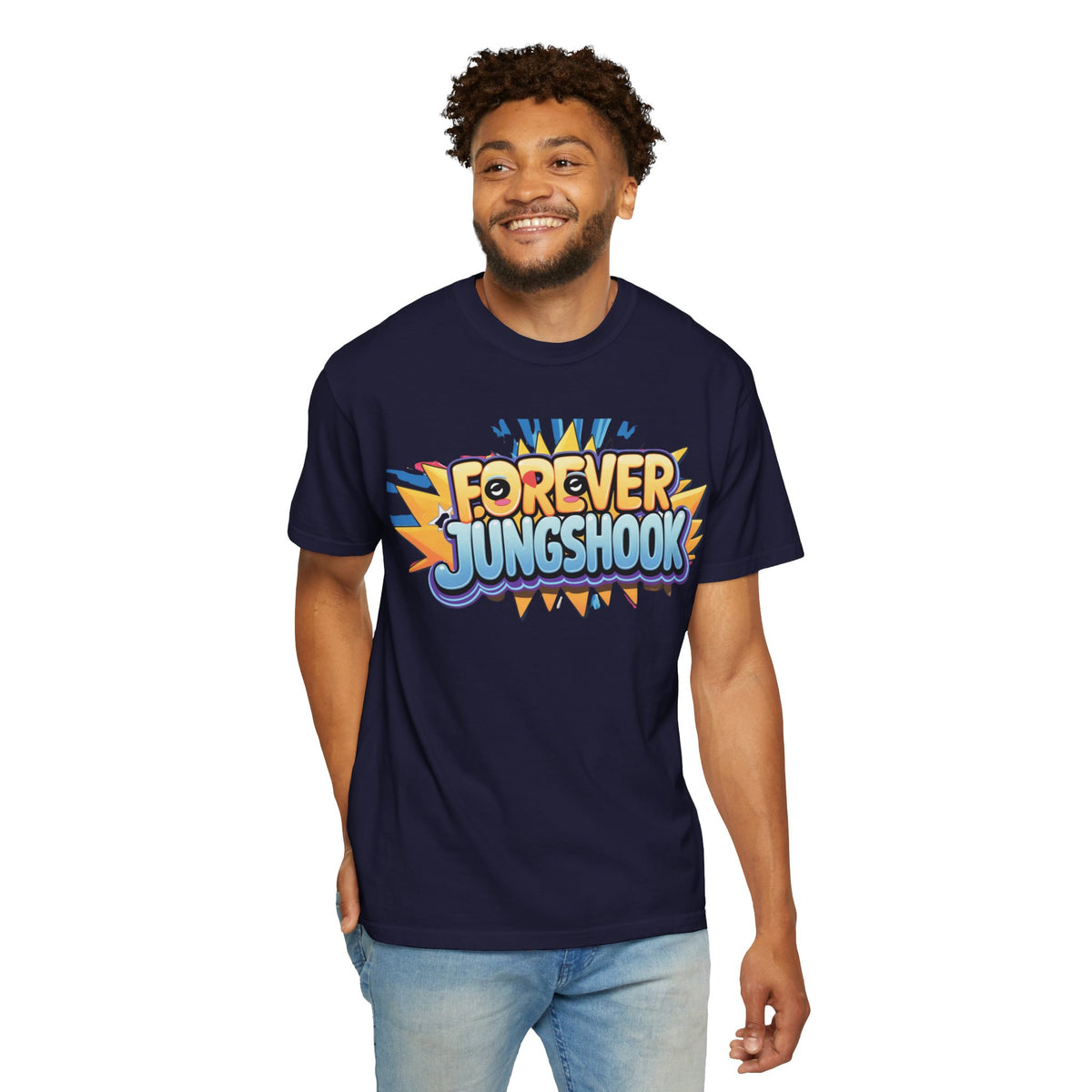 Forever Jungshook T-Shirt — Colorful Fan Graphic Tee
