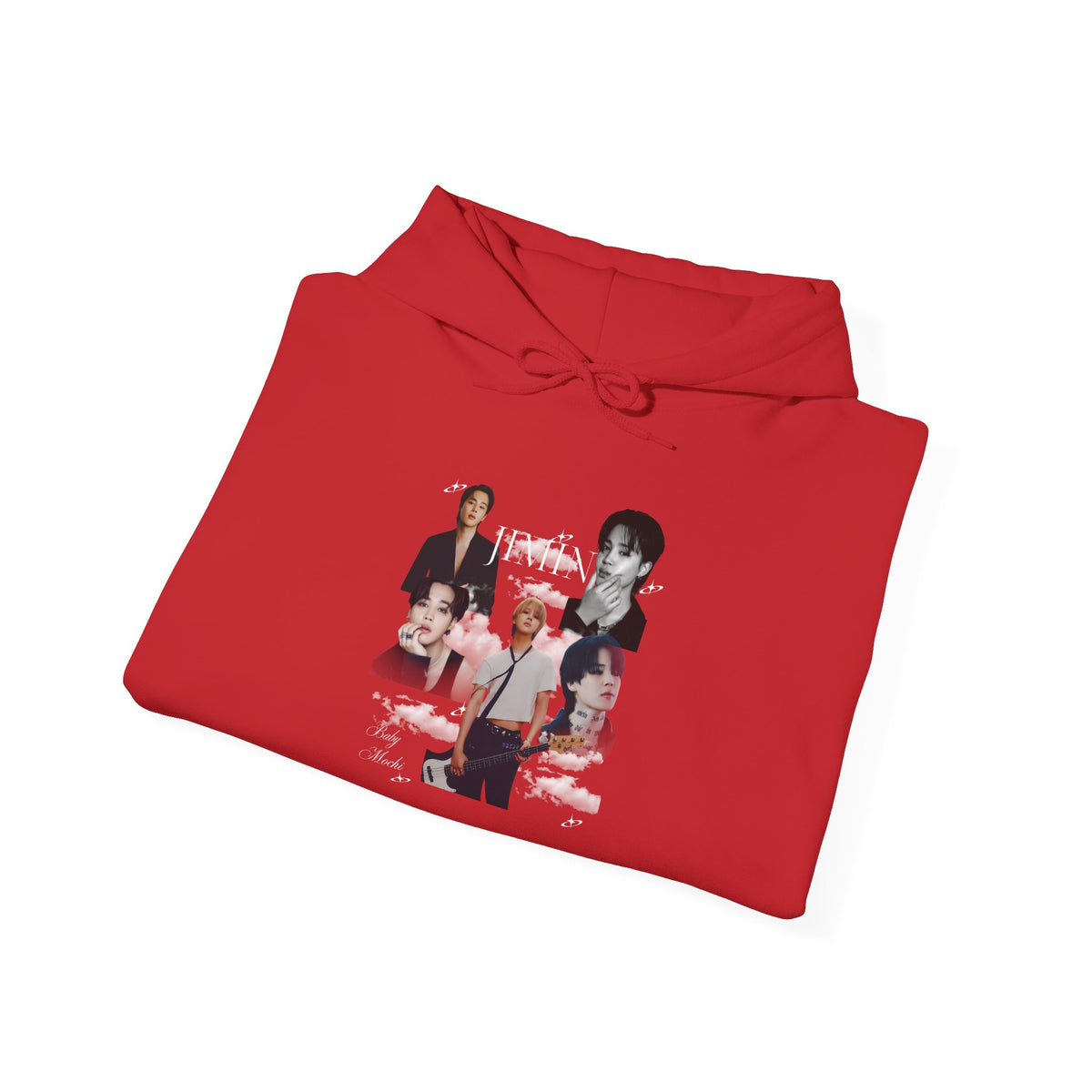 Jimin Band Photo Collage Hoodie — Vintage Rock Portrait Pullover