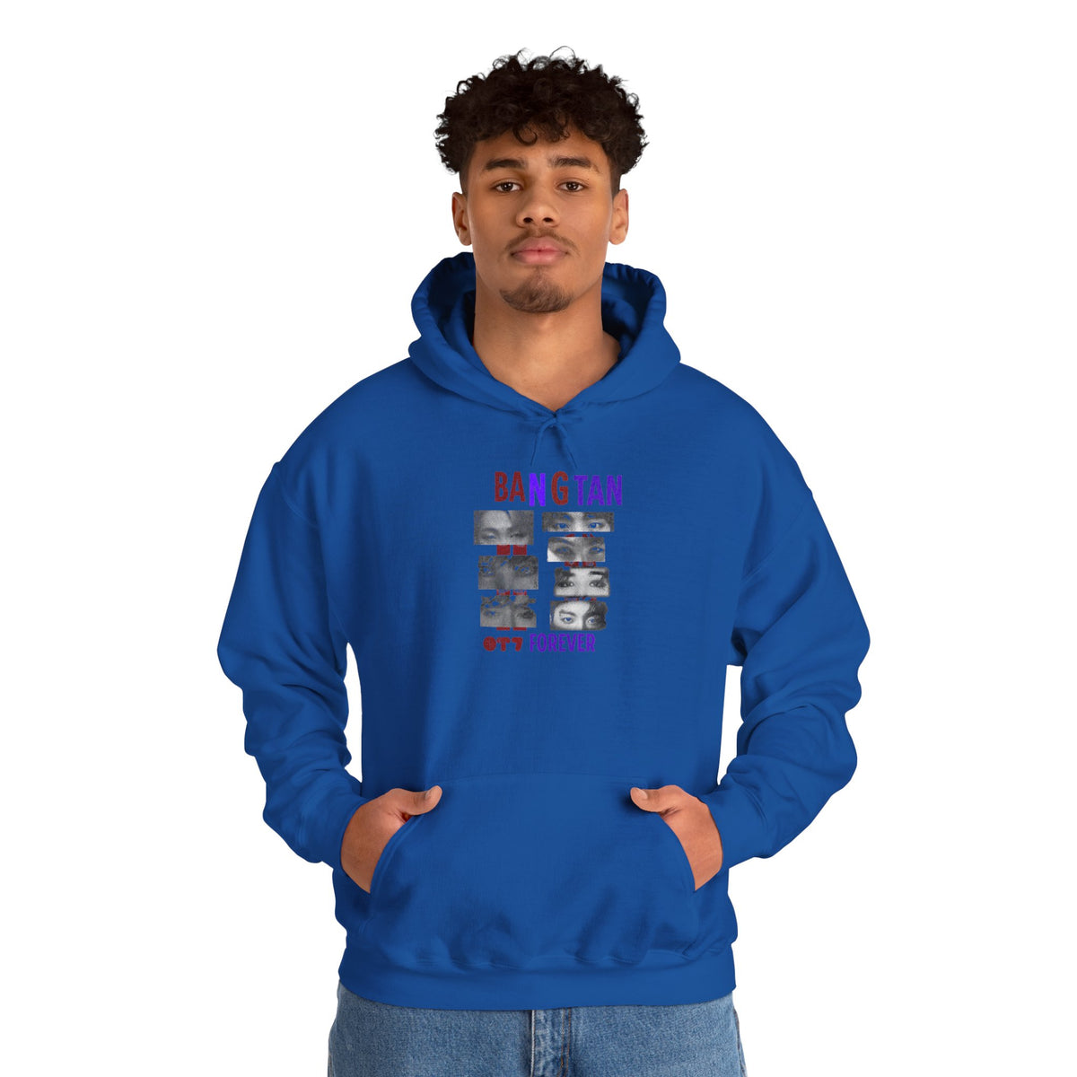 Bangtan Photocollage Hoodie — BTS Eyes Forever Fan Sweatshirt