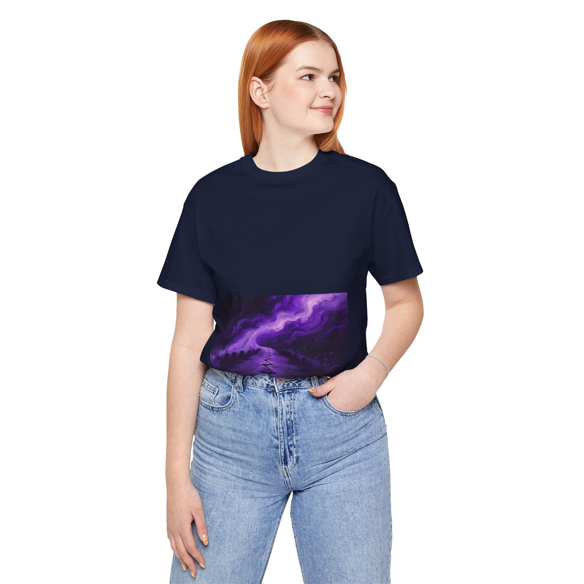 You Never Walk Alone Tee — Purple Nebula Graphic T-Shirt