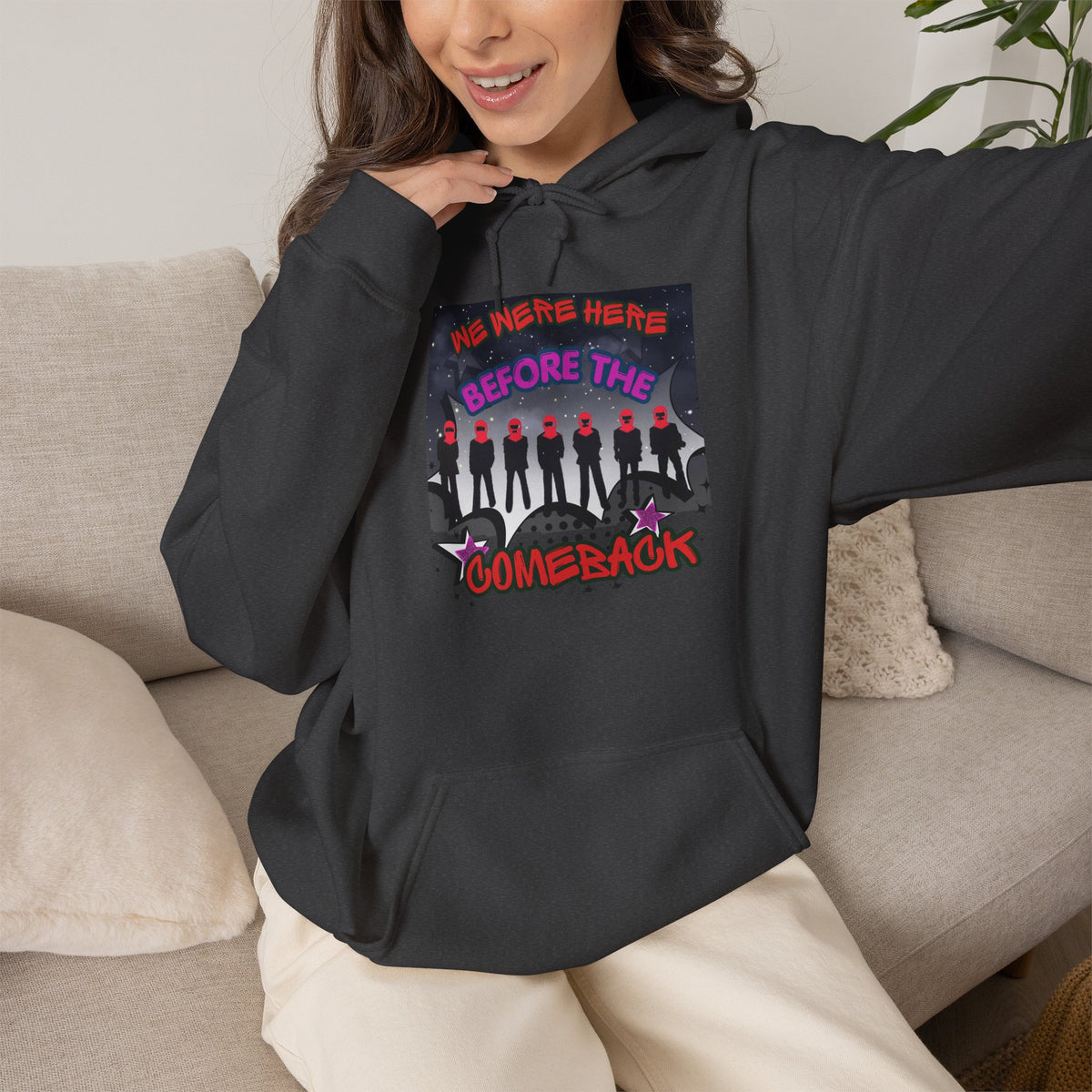 Hoodie — BTS  The Comeback" Retro Space Silhouette Hoodie