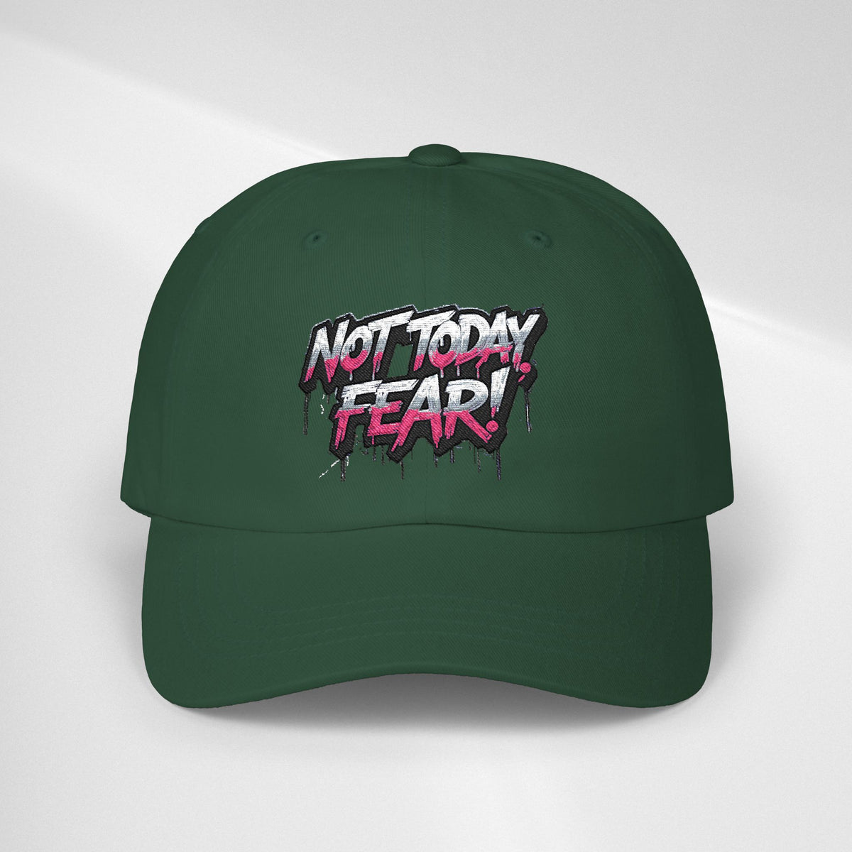 BTS Cap — "Not Today Fear" Embroidered Streetwear Hat