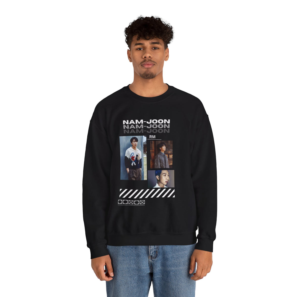 RM (Nam-joon) Photo Collage Crewneck Sweatshirt