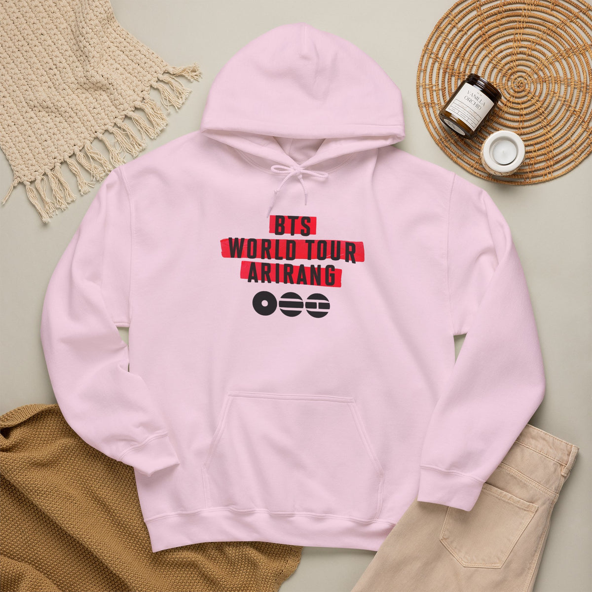 BTS Tour Hoodie — "World Tour ARIRANG" Fan Pullover