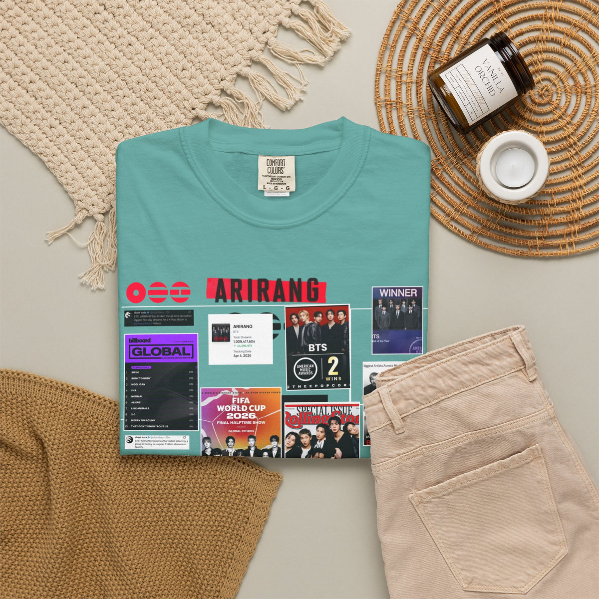 BTS Wins Collage T-Shirt — BTS Moments Graphic Tee