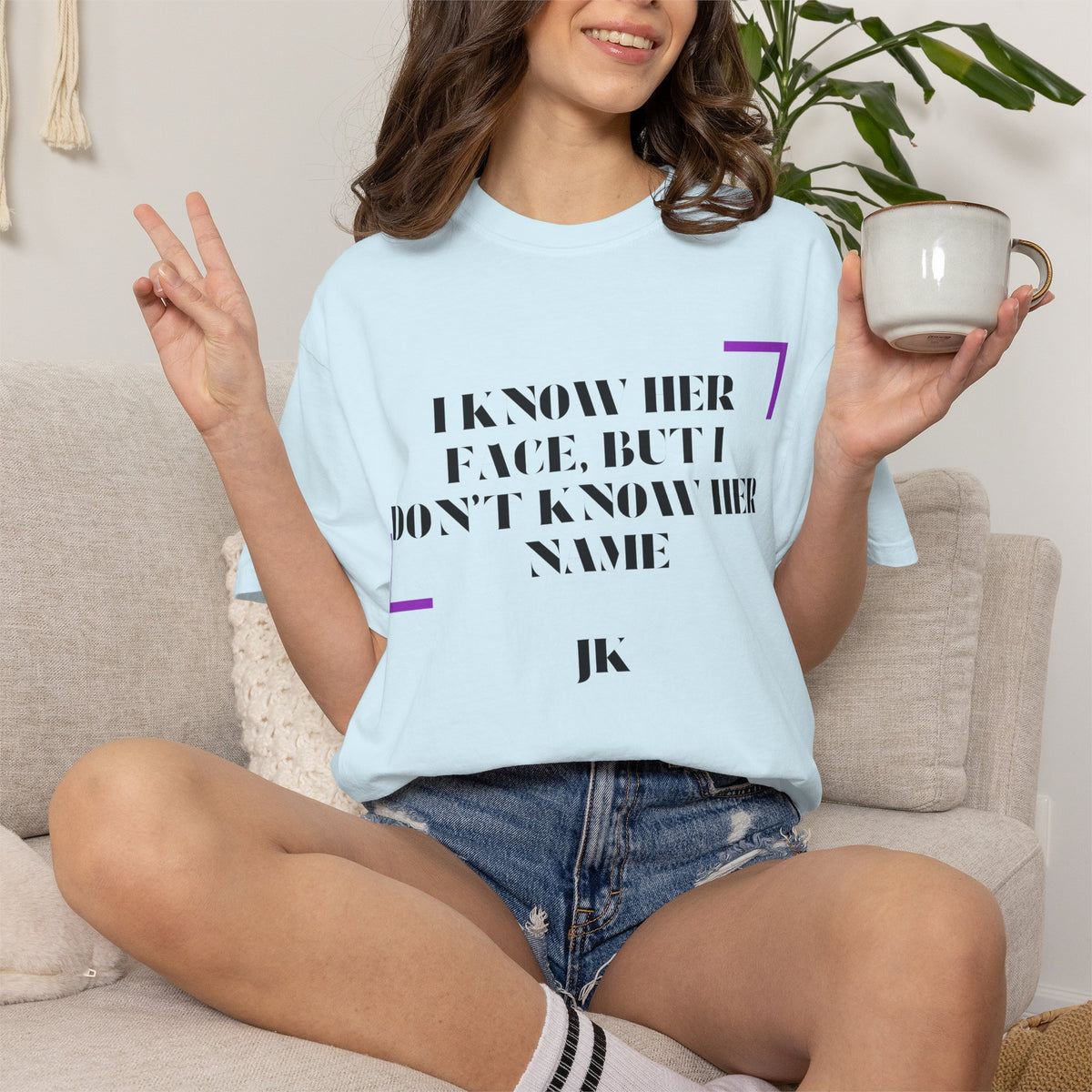 T-Shirt — “I Know Her Face, But I Don’t Know Her Name” Graphic Tee