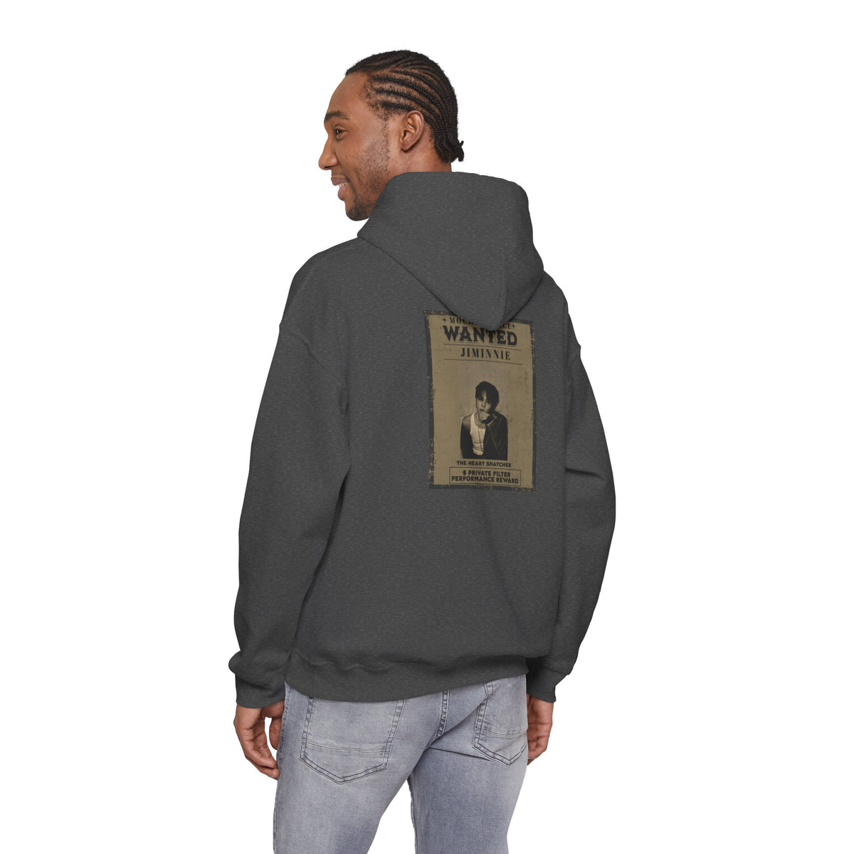 Jimmie Hoodie — "WANTED: Amnesie" Vintage Poster Graphic Hoodie