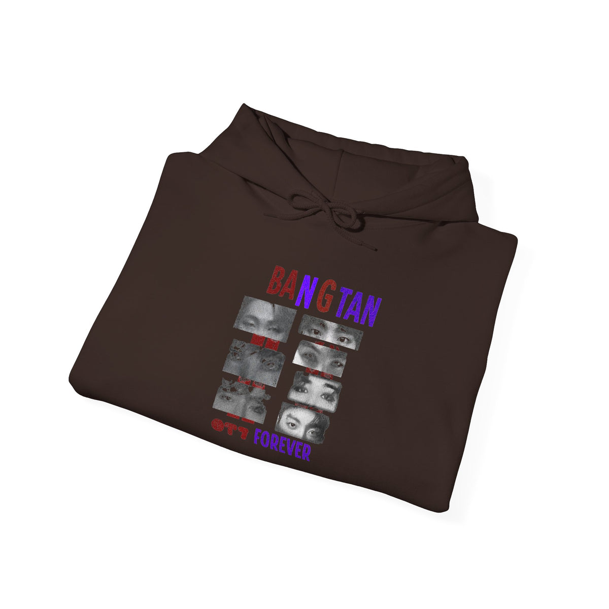Bangtan Photocollage Hoodie — BTS Eyes Forever Fan Sweatshirt