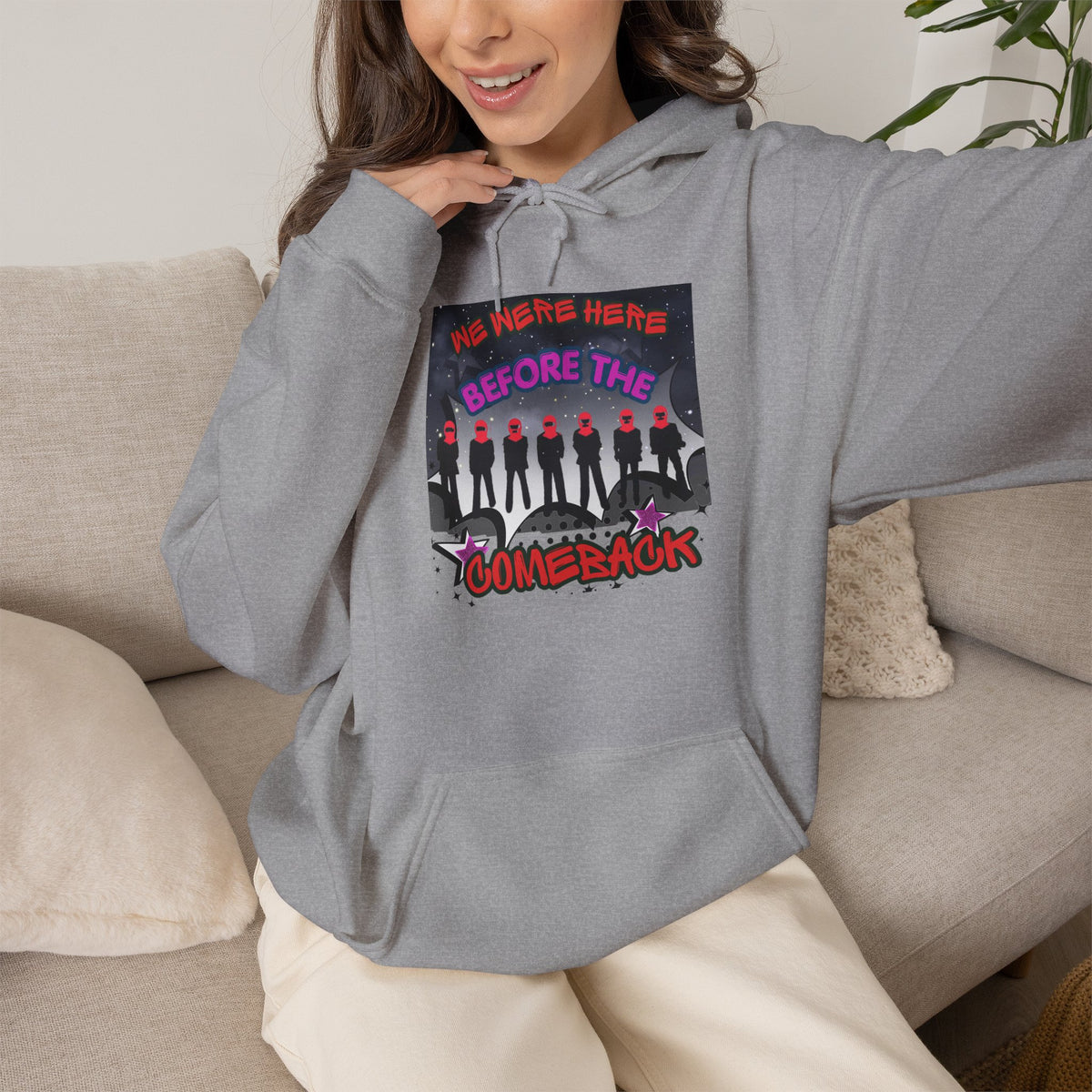 Hoodie — BTS  The Comeback" Retro Space Silhouette Hoodie
