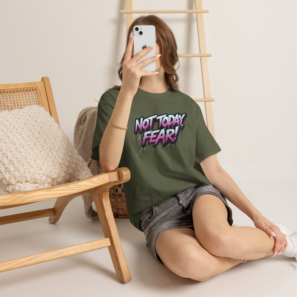 Not Today Fear! Graphic Tee — BTS  Motivational Streetwear