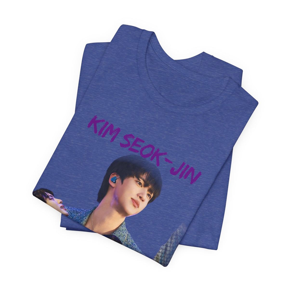 Jin (Kim Seok-jin) Fan Tee — K‑Pop BTS Portrait Graphic T‑Shirt
