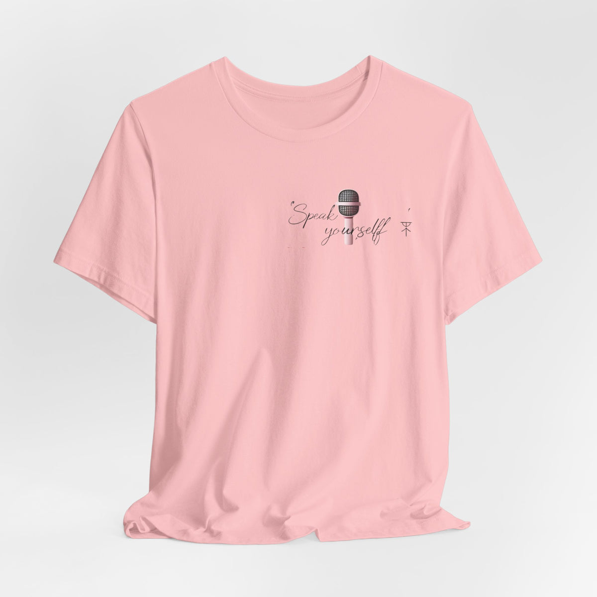 Microphone Graphic Tee — "Speak Your Truth" Short Sleeve T-Shirt