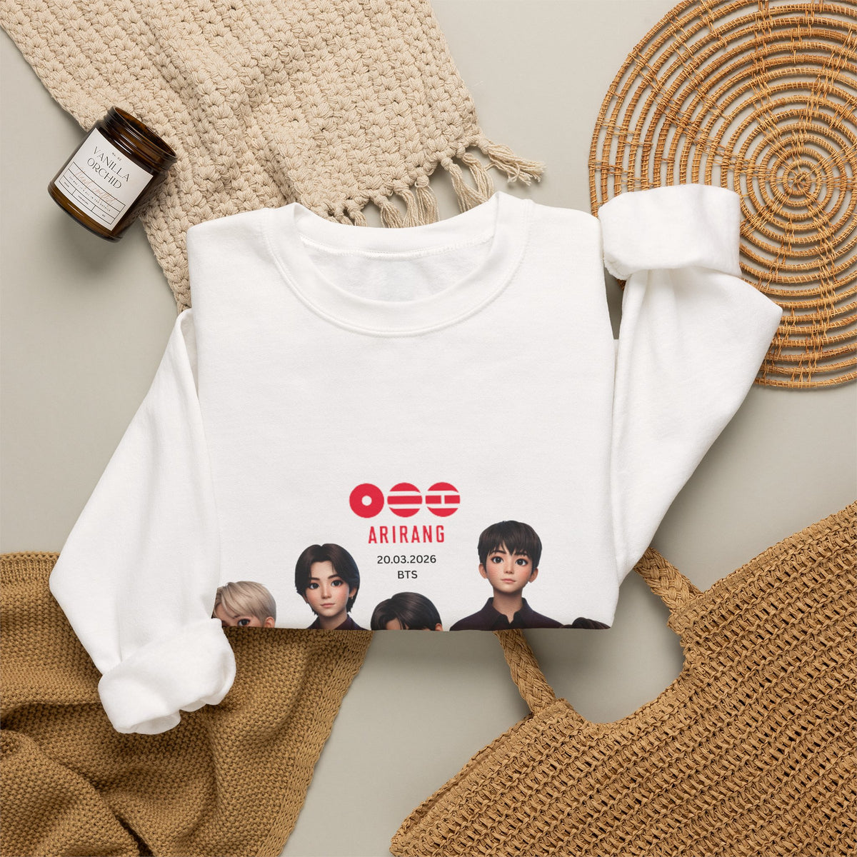 BTS GROUP Photo Crewneck Sweatshirt
