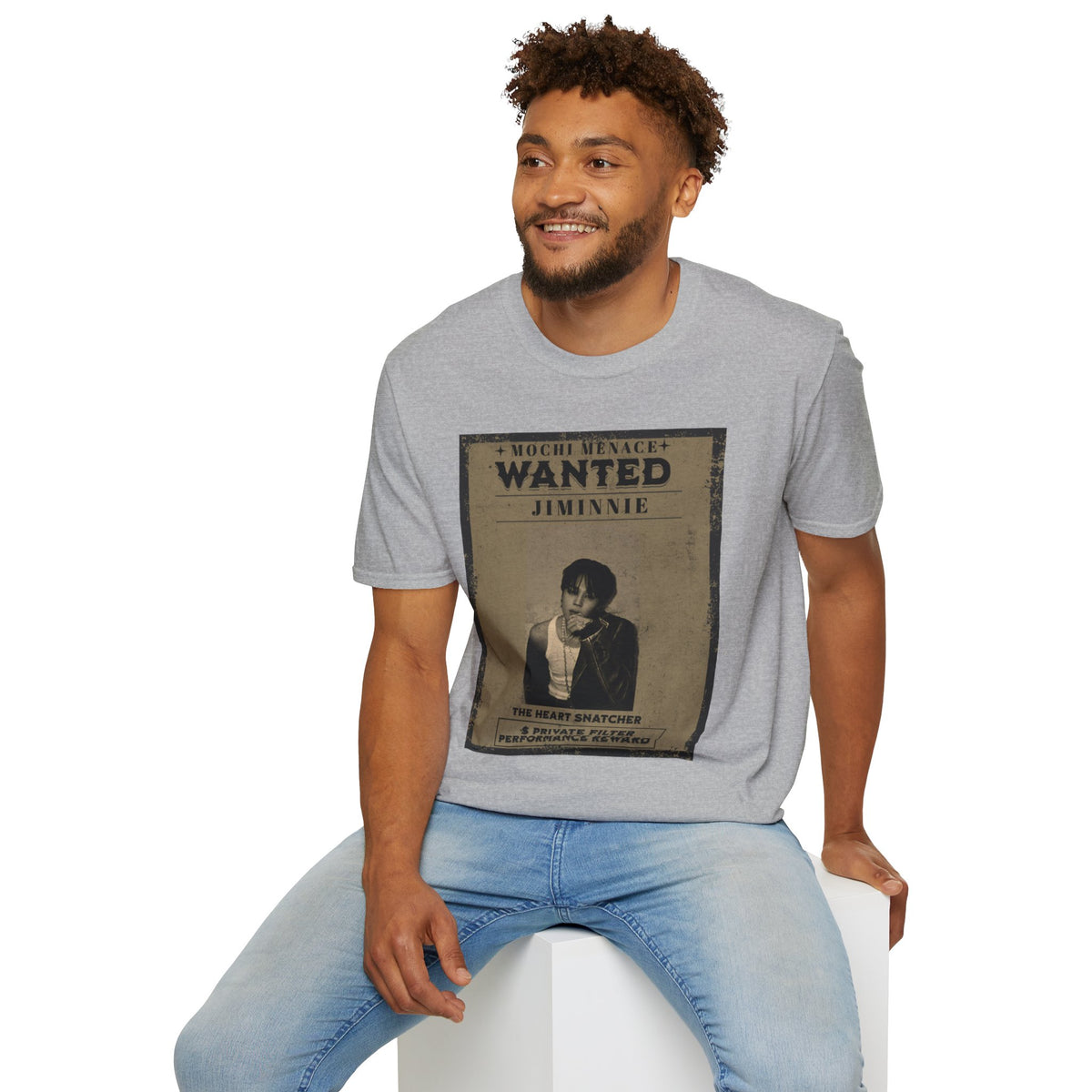 Wanted 'Jimmie' Graphic T‑Shirt — Mochi Menace Vintage Poster Tee