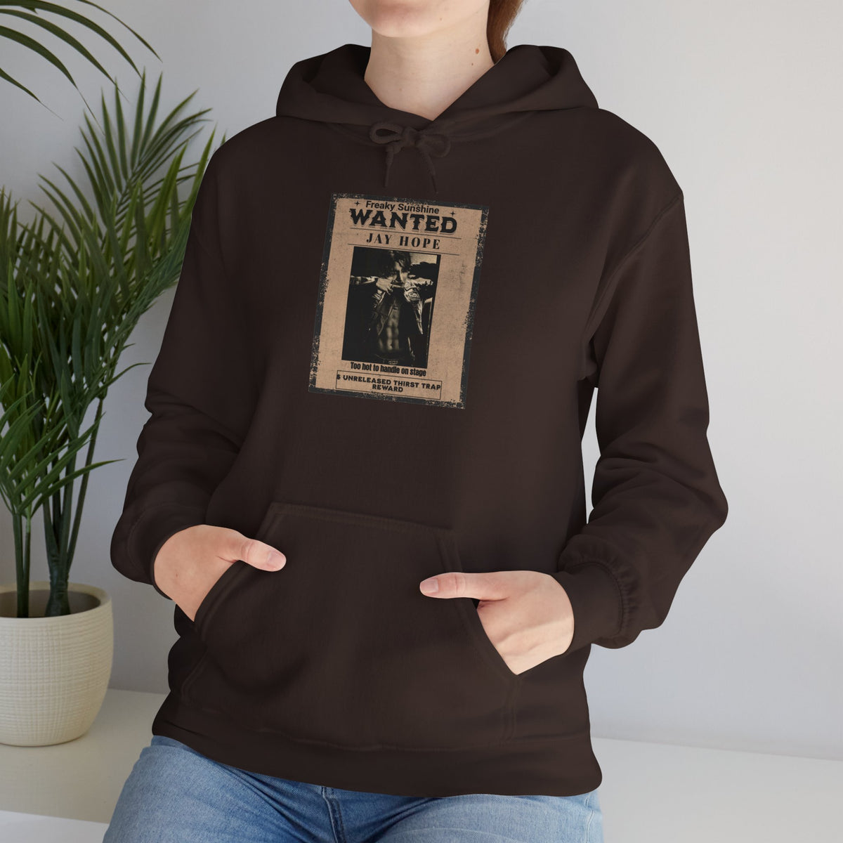 Wanted Poster Hoodie - Vintage 'WANTED: Jay Hope' Graphic Sweatshirt