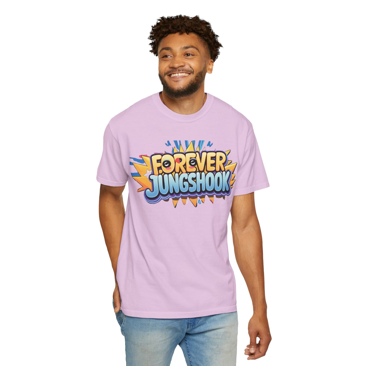 Forever Jungshook T-Shirt — Colorful Fan Graphic Tee