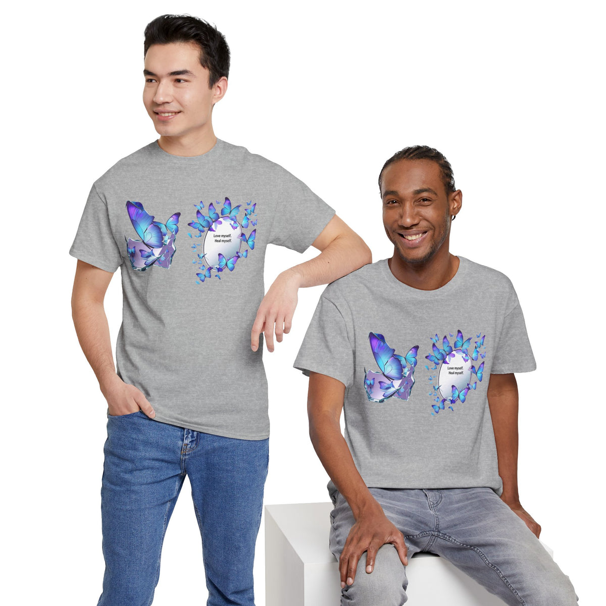 Butterfly Graphic Tee — BTS  Butterflies 'Beautiful' Design