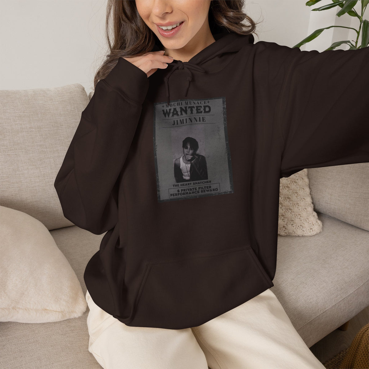 Jimmie Hoodie — "WANTED: Amnesie" Vintage Poster Graphic Hoodie