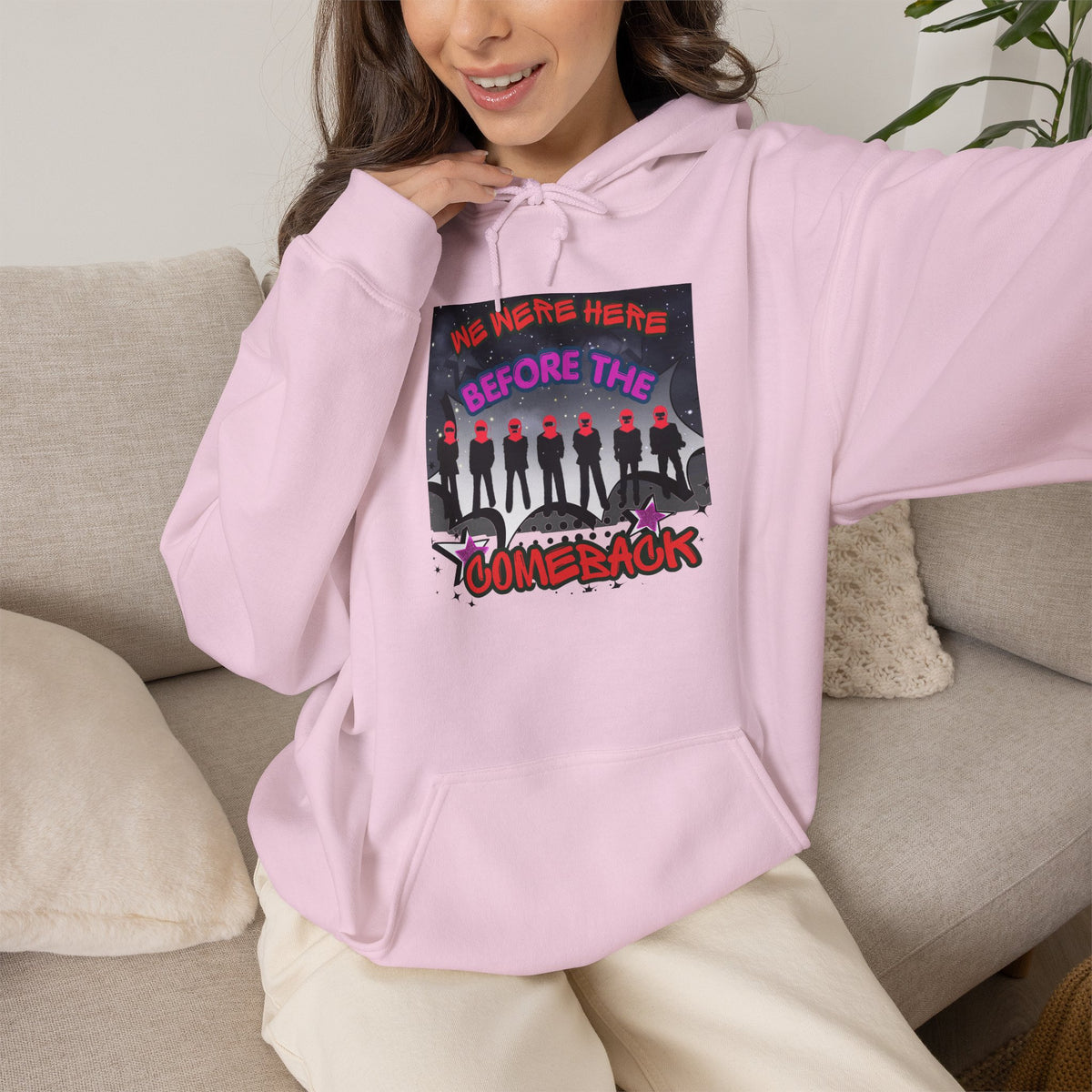 Hoodie — BTS  The Comeback" Retro Space Silhouette Hoodie