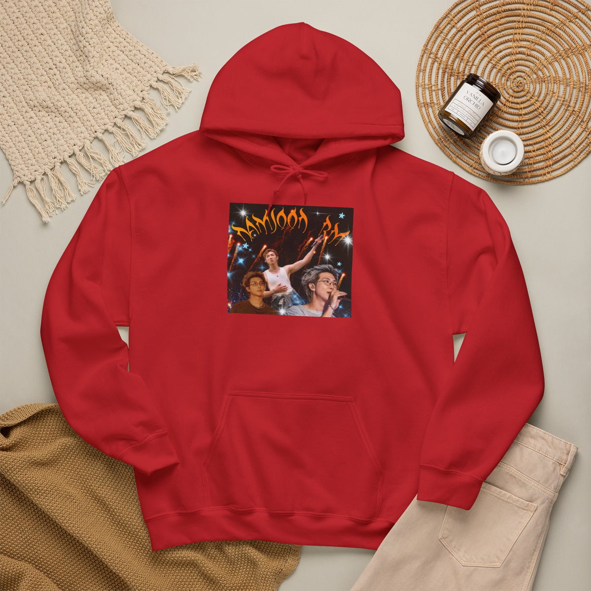 RM Photo Hoodie — Custom Back Number "94" Music Fan Pullover