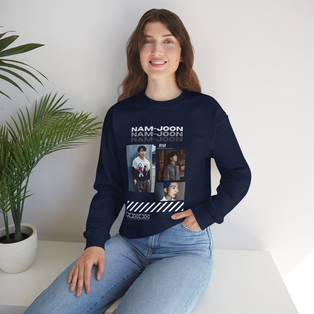 RM (Nam-joon) Photo Collage Crewneck Sweatshirt