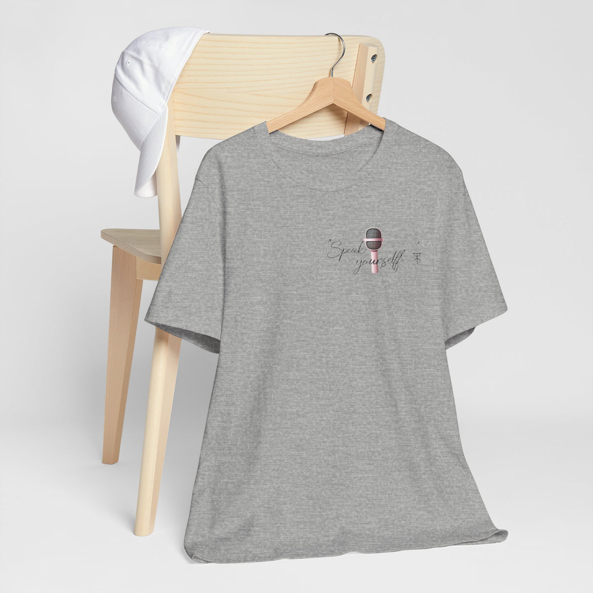 Microphone Graphic Tee — "Speak Your Truth" Short Sleeve T-Shirt