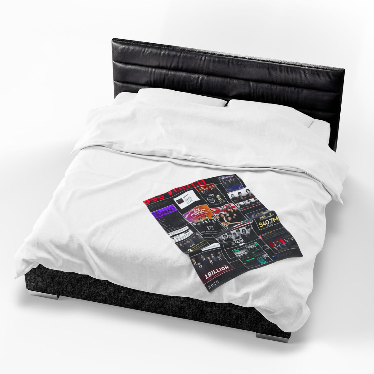 Plush Blanket — BTS Collage Velveteen Throw