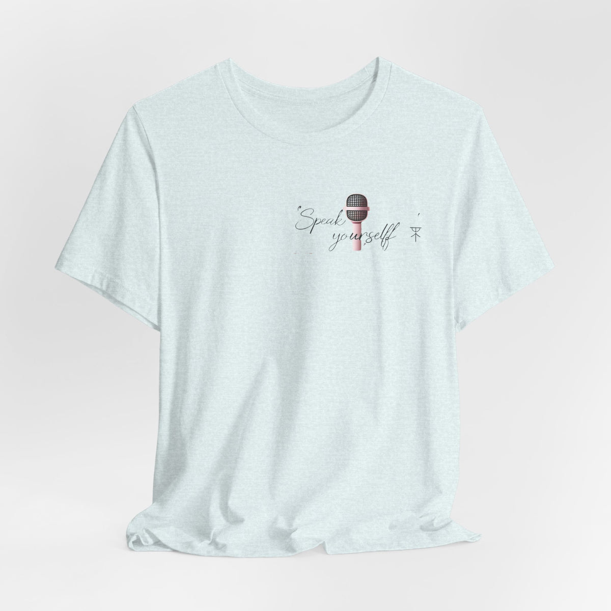 Microphone Graphic Tee — "Speak Your Truth" Short Sleeve T-Shirt