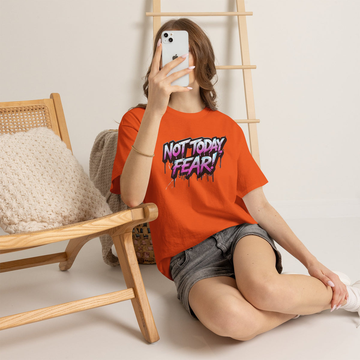Not Today Fear! Graphic Tee — BTS  Motivational Streetwear