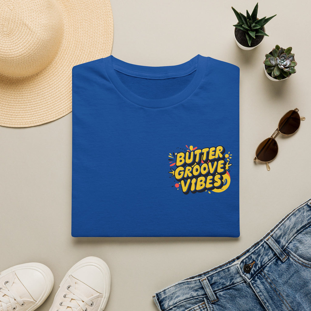 T-Shirt — "Butter Groove Vibes" Retro Graphic Tee