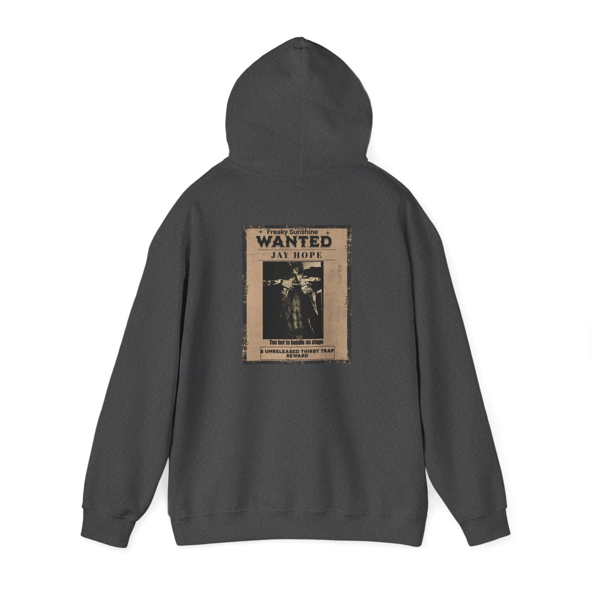 Wanted Poster Hoodie - Vintage 'WANTED: Jay Hope' Graphic Sweatshirt