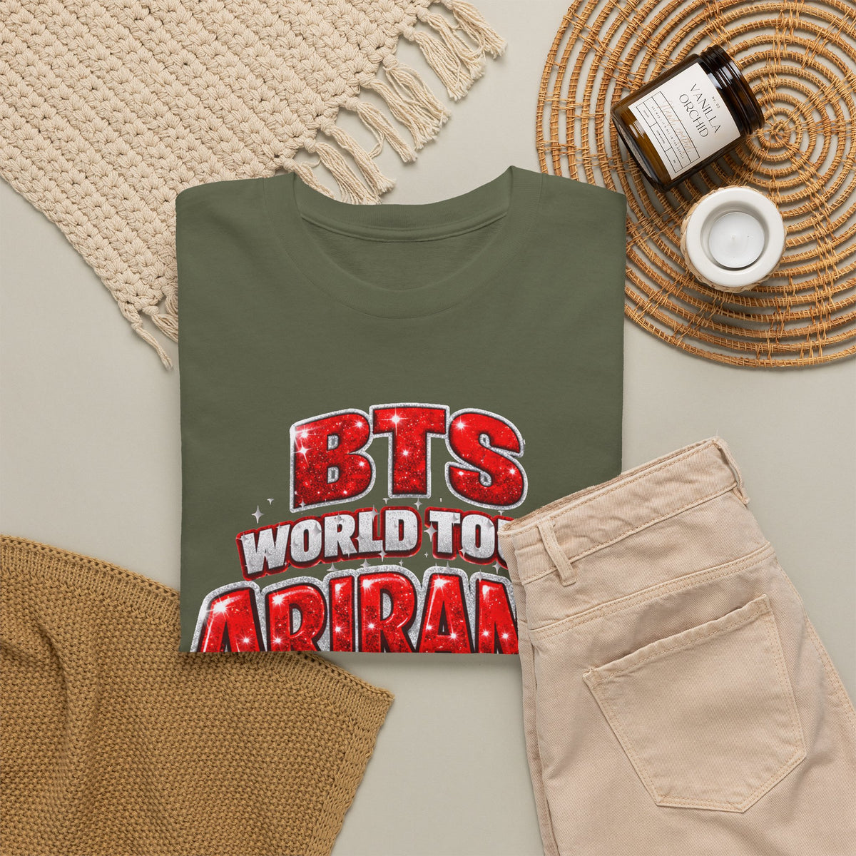 BTS World Tour 'Arirang' T-Shirt —BTS  K-Pop Concert Tee
