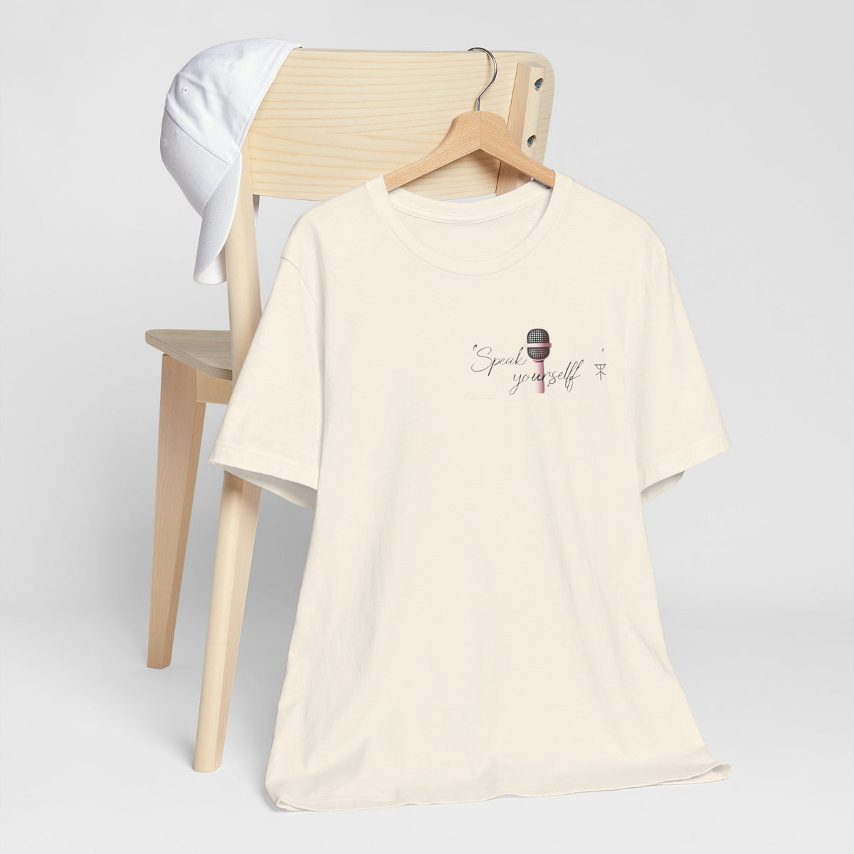 Microphone Graphic Tee — "Speak Your Truth" Short Sleeve T-Shirt