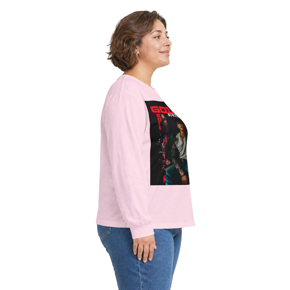 JK Golden Era Long Sleeve Tee — Retro Duo Portrait Graphic