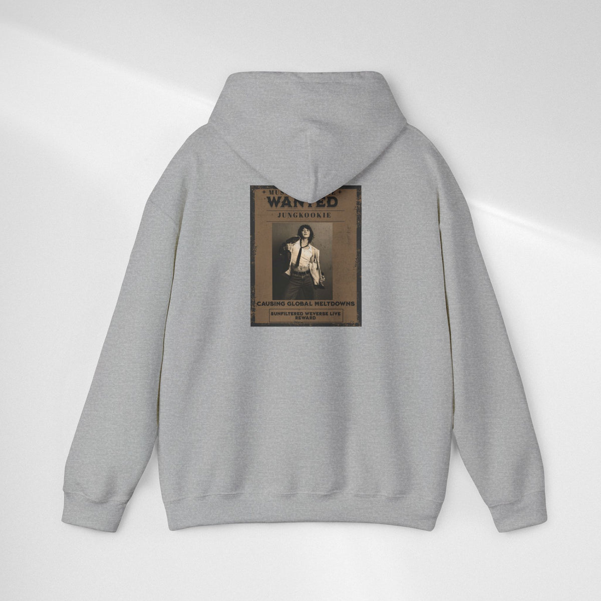Hoodie - Vintage 'Wanted' Poster Graphic Pullover