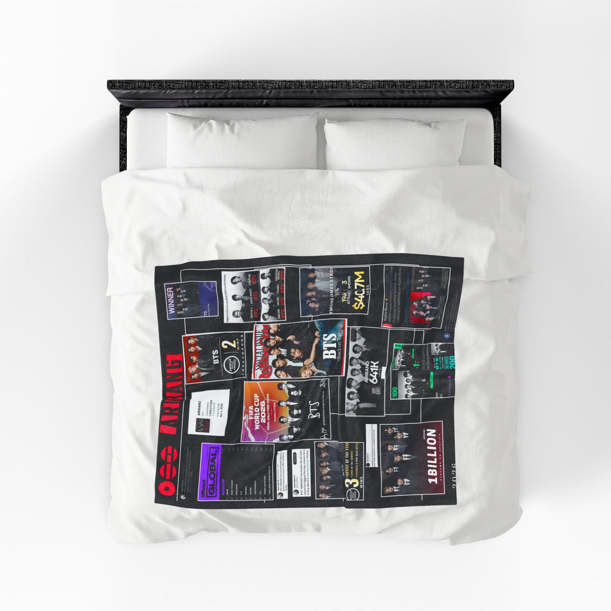 Plush Blanket — BTS Collage Velveteen Throw