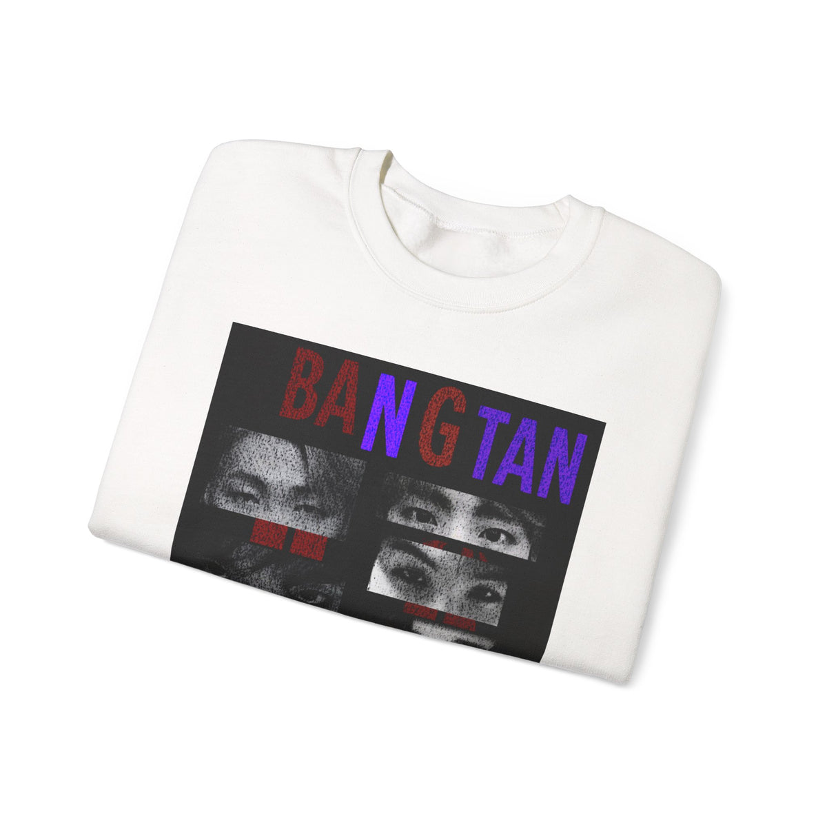 Bangtan Eyes Graphic Sweatshirt — K-Pop Fan Crewneck ("BANGTAN 07 FOREVER")
