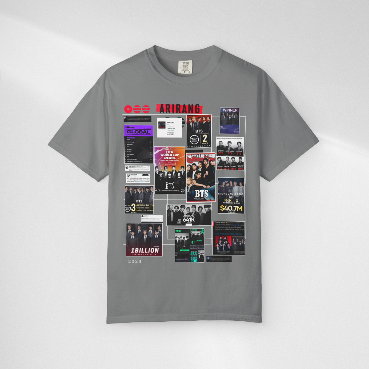 BTS Wins Collage T-Shirt — BTS Moments Graphic Tee
